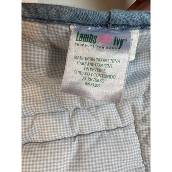 Lambs and Ivy Sports Football Baseball Basketball Stars Quilt Nursery Blanket - Picture 4 of 7